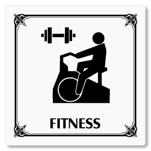 Fitness, 118x118mm, bílá, Nebraska